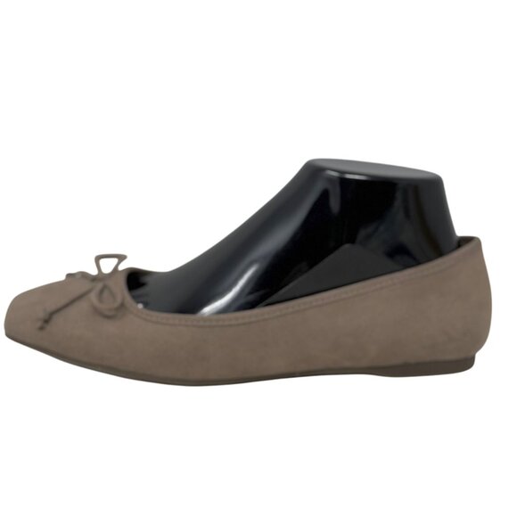Liz Claiborne Flushing Womens Taupe Memory Foam Ballet Flats Faux Suede Size 7 - Picture 4 of 12